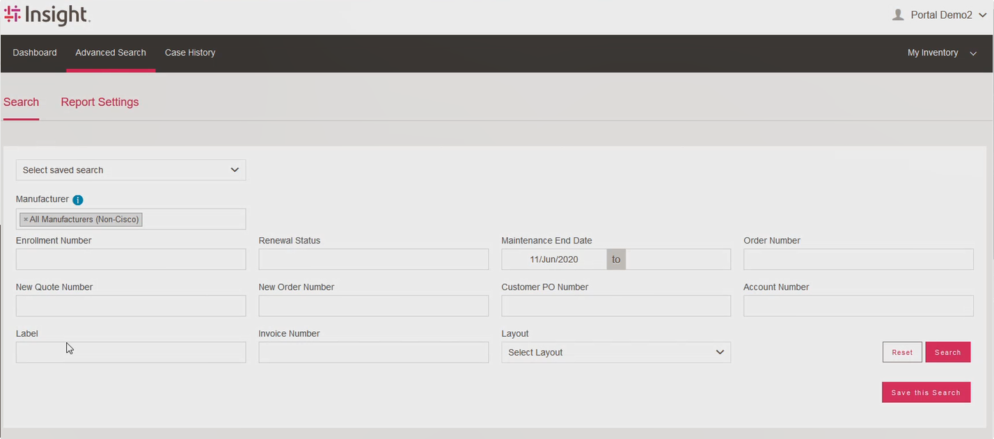 renewals advanced search